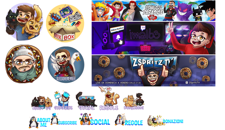 Logo, Banner, Panels